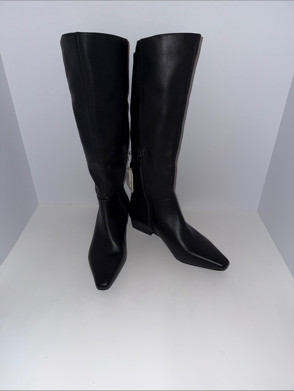 WOMENS NWT JASON WU BLACK LEATHER RIDING BOOTS SZ 8